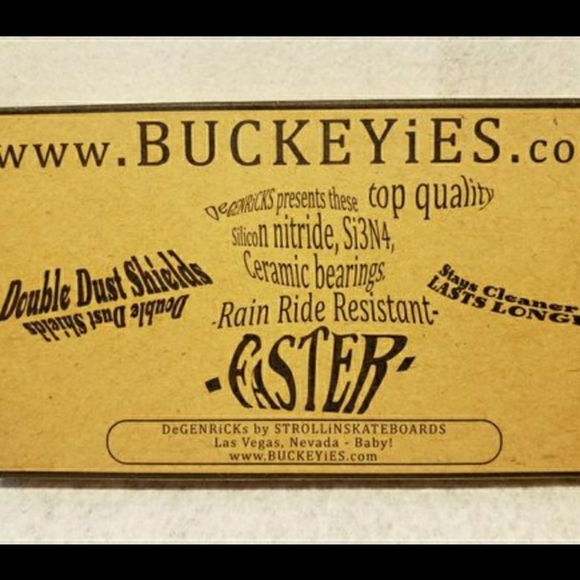 BUCKEYiES Ceramics Skateboard BEARiNGS - Picture 2 of 6